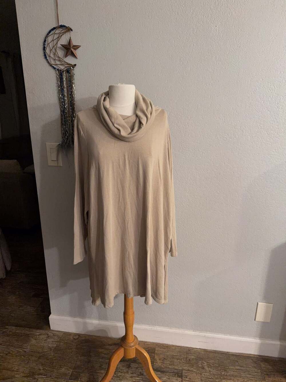 Lisa Rinna Collection Cowl Neck Tunic Top Size 3XP